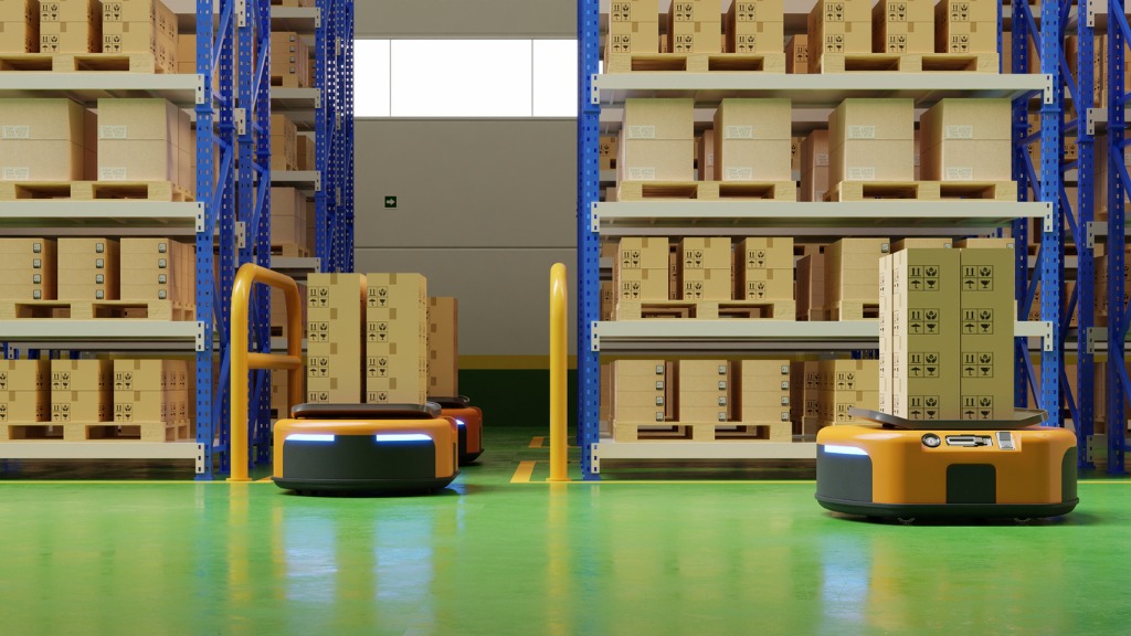 autonomous-mobile-robots-in-warehouse